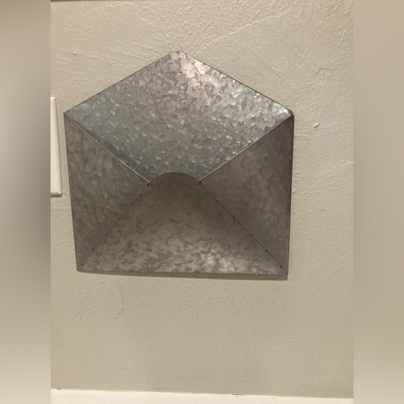 Aluminum Mail Sorter/Wall Hanging x 2. Corrugated tin. Decorative. - Picture 2 of 4